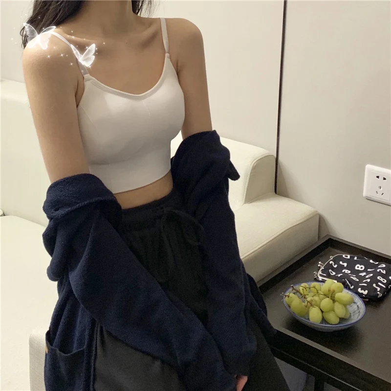 Strapless Seamless Bralette Top Women's Summer Thin Wrap Chest Gathered Nylon Fabric Versatile Outdoor Wear Sexy Vest