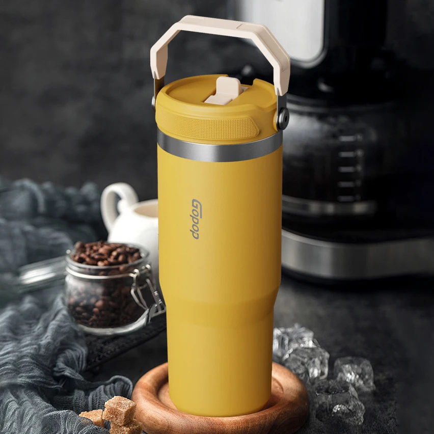 Stainless Steel Thermos Bottle for Car Tumbler Vacuum Insulated Bottle Portable Hot Water Bottle Coffee Travel Mug Termos 900ml