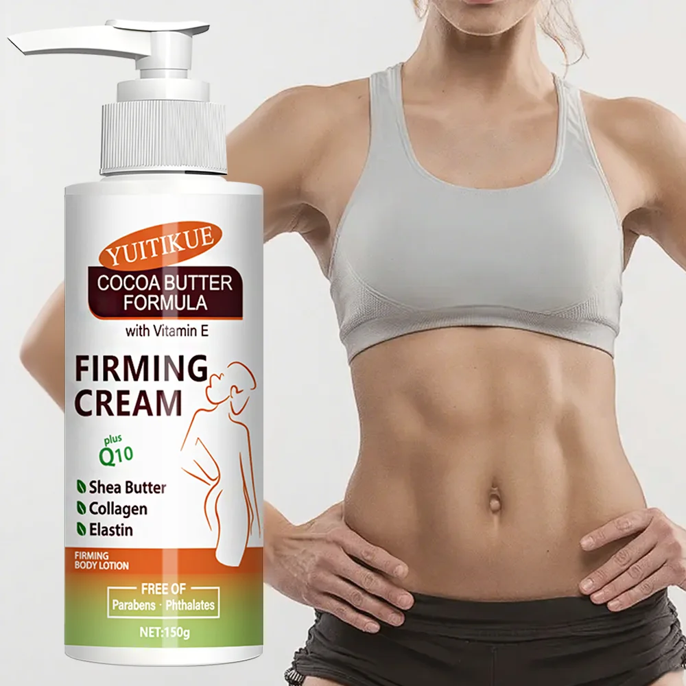 Crema reafirmante de manteca de cacao 150g - con vitamina E y Q10, firmeza, levanta y hidrata la piel, fórmula natural, para cuerpo y rostro