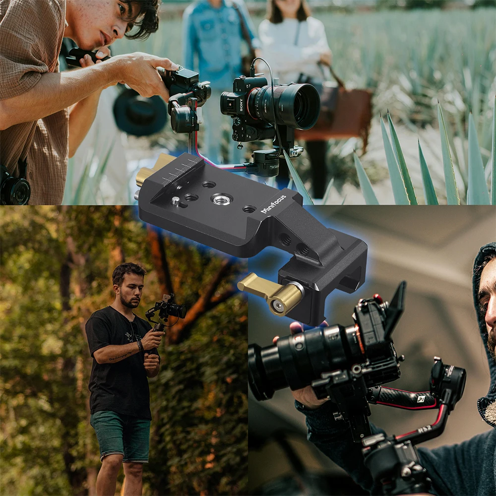 RS Vertical Bracket Camera Mount Vertical Shooting Photography for DJI Ronin RS 2/RS 3/RS3 PRO Gimbal Mounting Clamp Plate