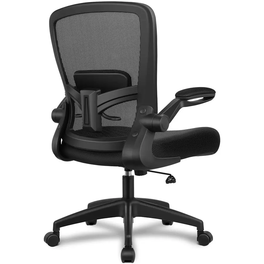 

Office Chair, Ergonomic Desk Chair Breathable Mesh Chairs Adjustable High Back Lumbar Support Flipup Armrests, Executive Rollin