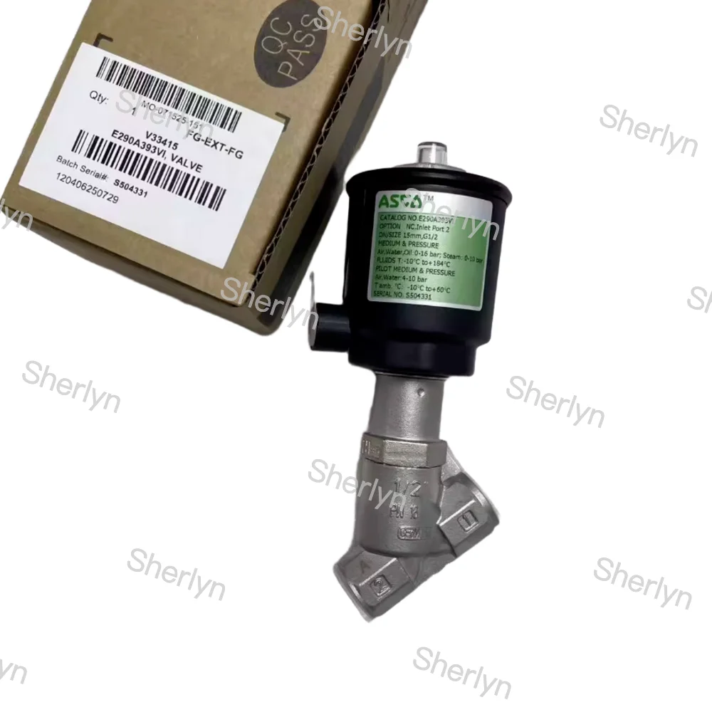 Rosca pneumática G1/2 da relação pneumática da válvula do assento do ângulo de E290A393VI ASCO