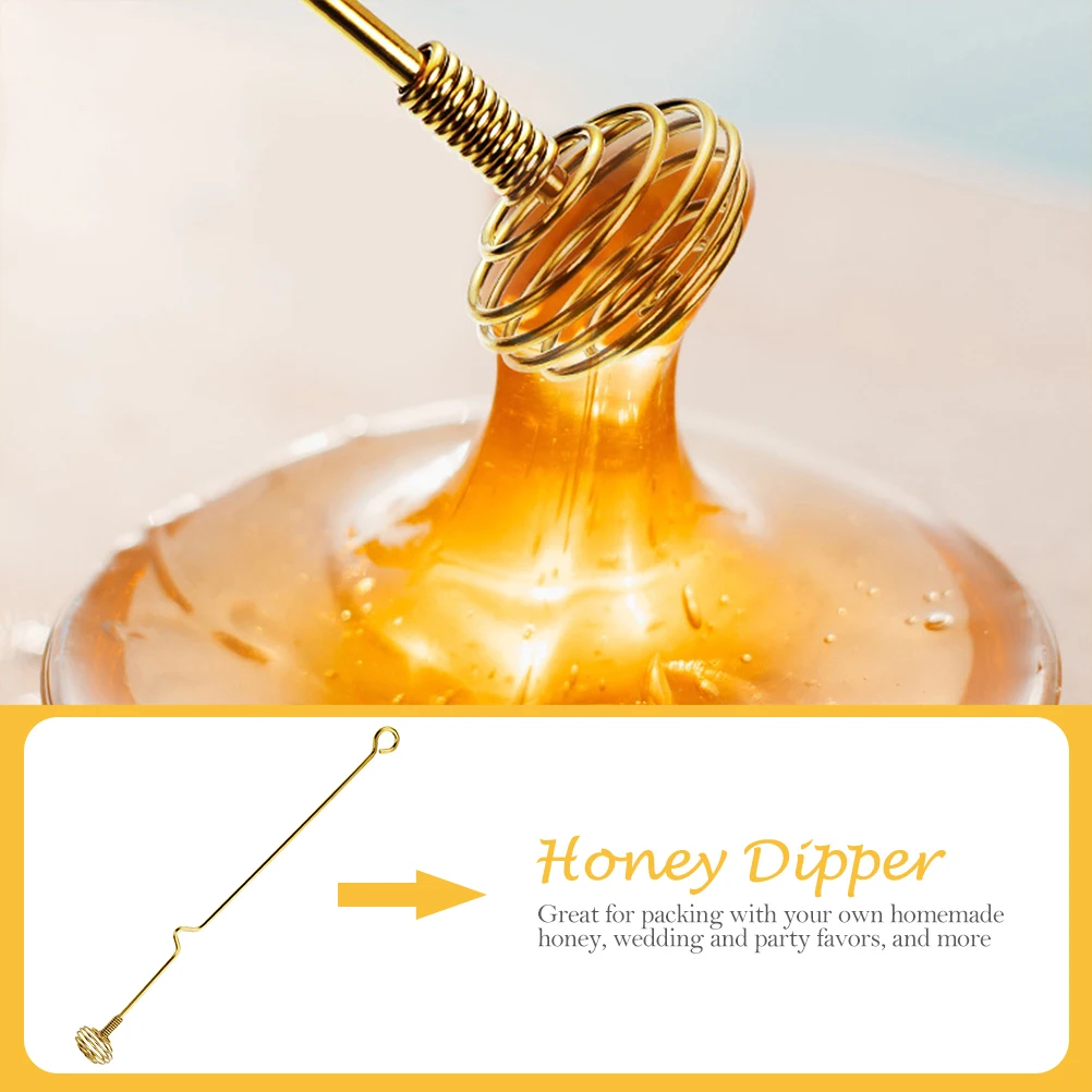

3pcs Household Honey Dippers Multi-Function Stirring Sticks Premium Material Portable Cocktail Stirrer Viscous Syrup Use Long