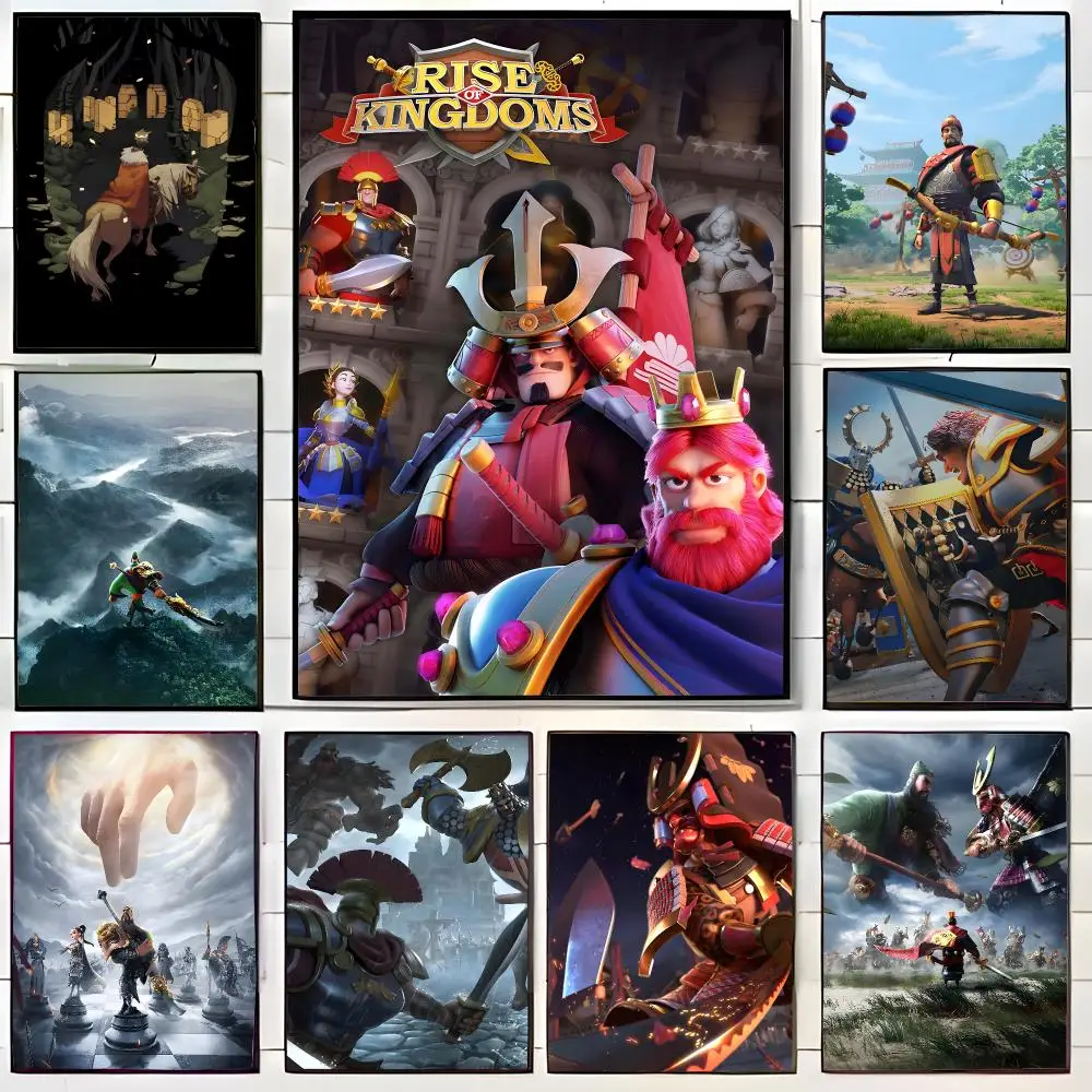strategy game r-rise of kingdoms Poster Wall Art Print Decorative Mural Home Decor Gift Unframed