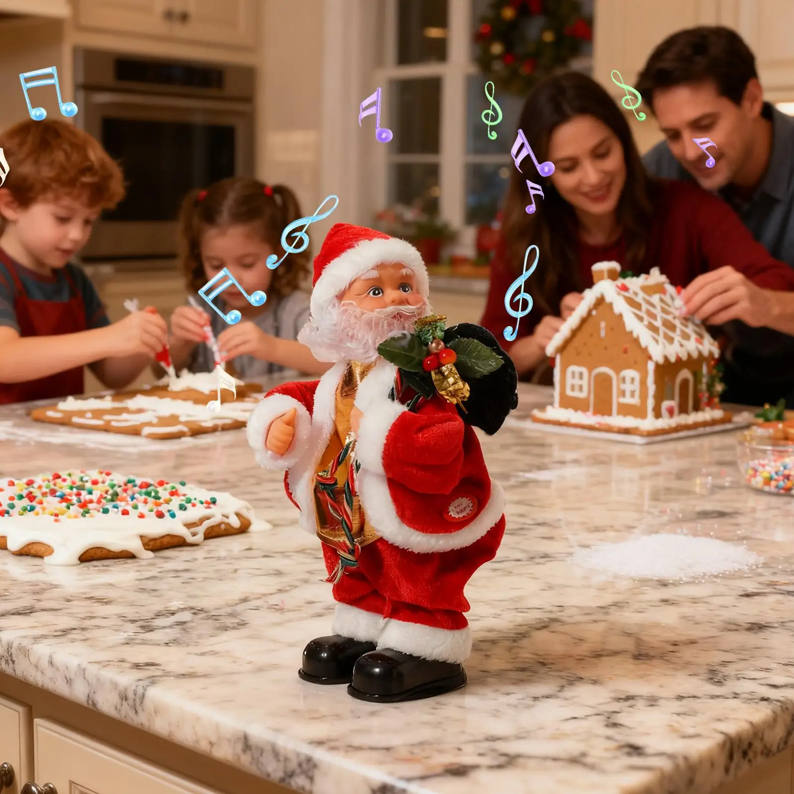 Dansende Kerstman Elektrische Muzikale Pop Heupen Schudden Zingen Dansen Kerstman Voor Volwassenen Tieners Home Decor Kinderkamer Winterfestival