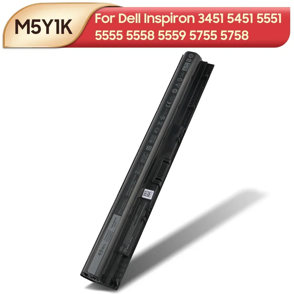 بطارية بديلة M5Y1K K185W لأجهزة Dell Inspiron 3451 5451 5551 5555 5558 5559 5755 5758 3558 40Wh