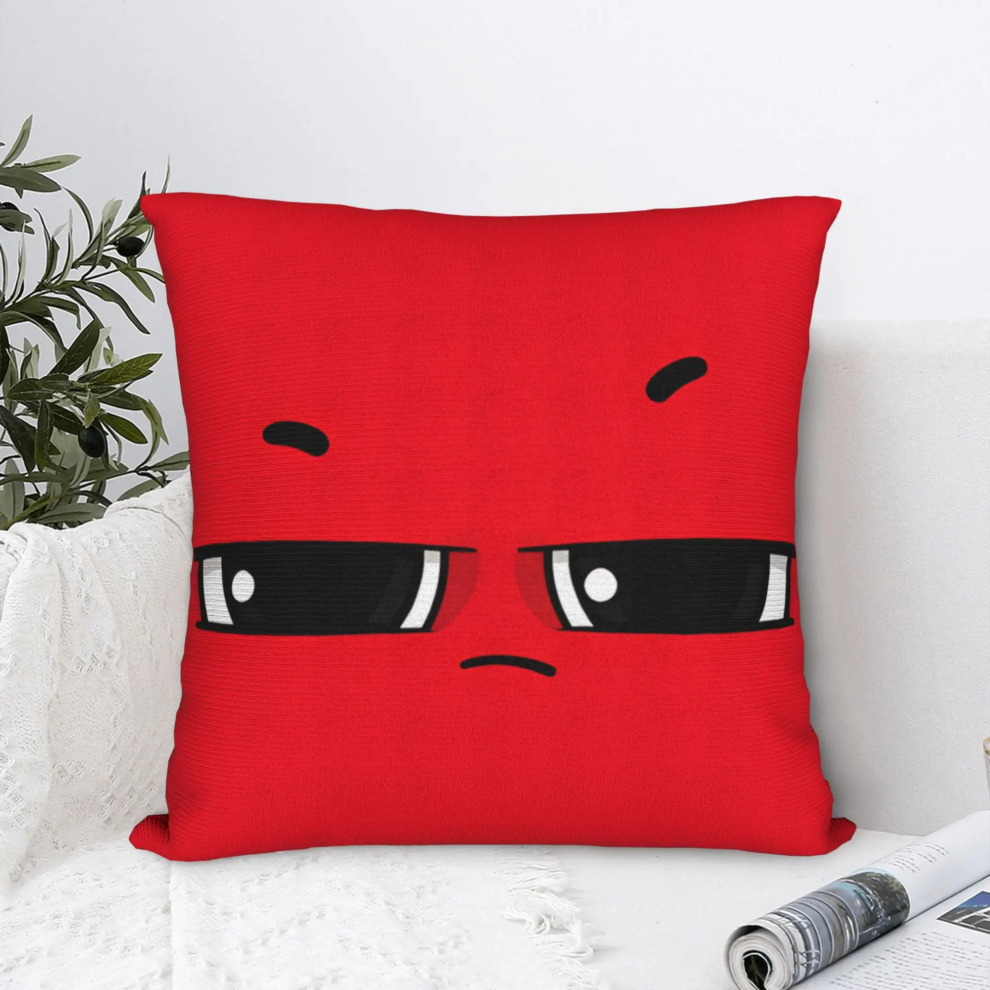 An Angry Face And Eyes Funny Meme Pillow Case  Print Pillow Cover Funny Pillowcases For Sofa Couch Bed Living Room