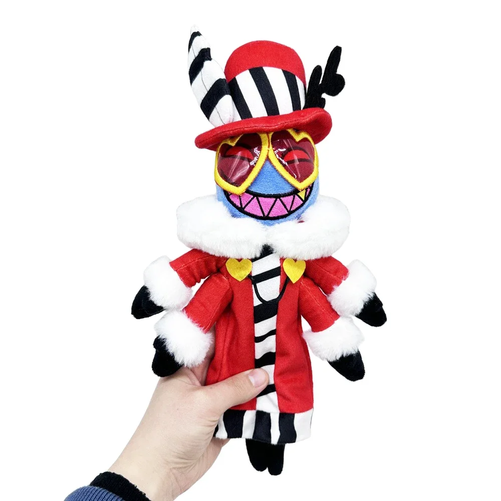 34cm Valentino Plüsch Plüschtiere Cartoon Hölle Inn Cosplay Fantasie Figur Requisiten Weihnachten Geburtstags geschenke weiches Maskottchen Halloween Dekor