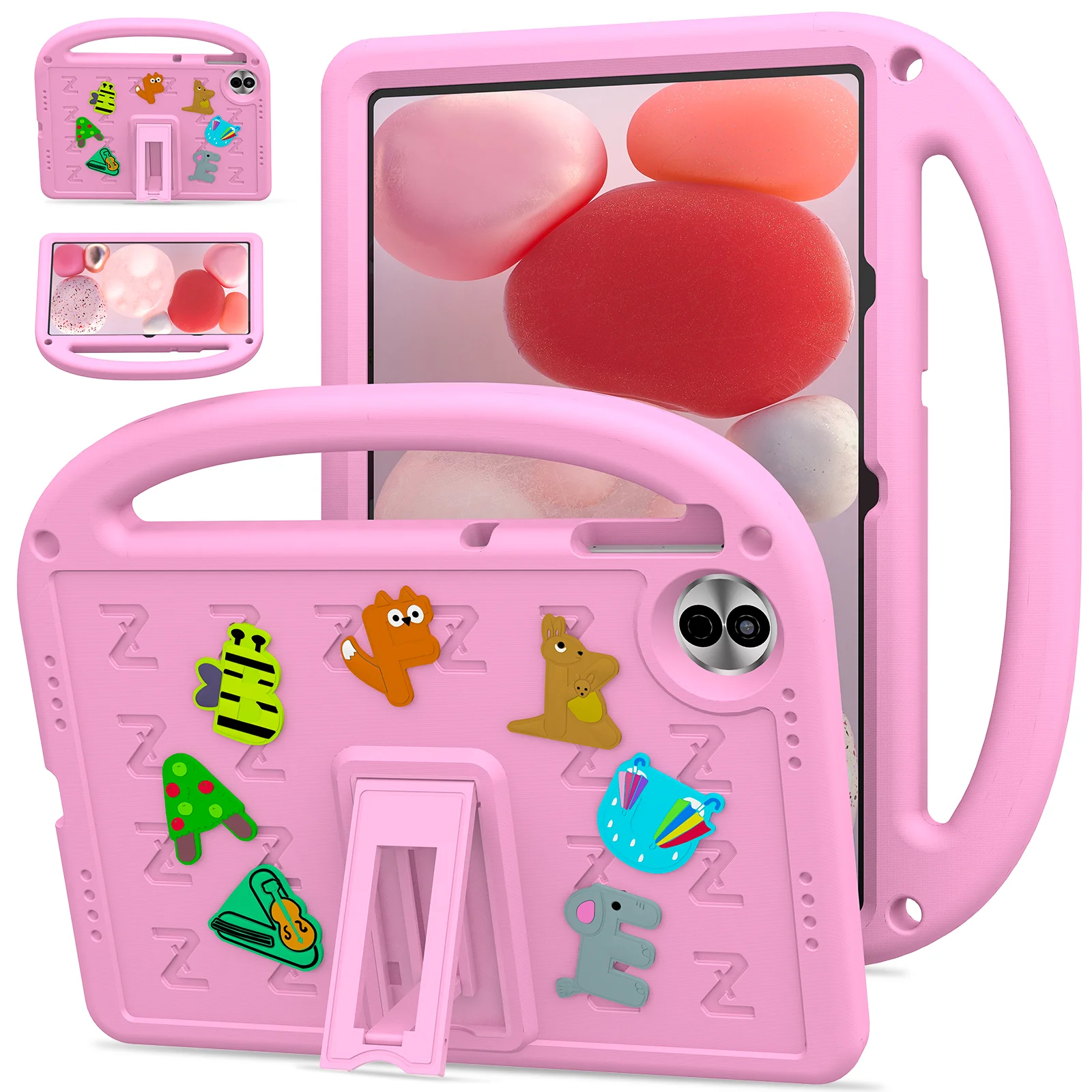 

Built-in Kickstand Case For Huawei Honor Pad 10 (Tablet 10) 2025 12.1 inch EVA Cute Cover Kids Funda With Portable Hand Holder