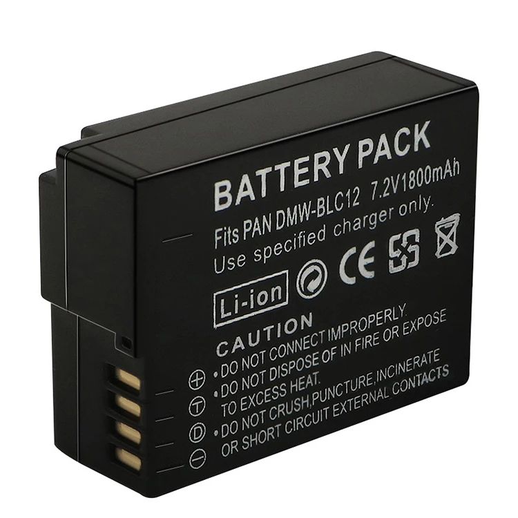 DMW-BLC12 BLC12E BLC12PP DMWBLC12 Batteries for Panasonic Lumix DMC-G5 G6 G7 GX8 G85 GH2 DMC-FZ200 FZ1000 FZ300