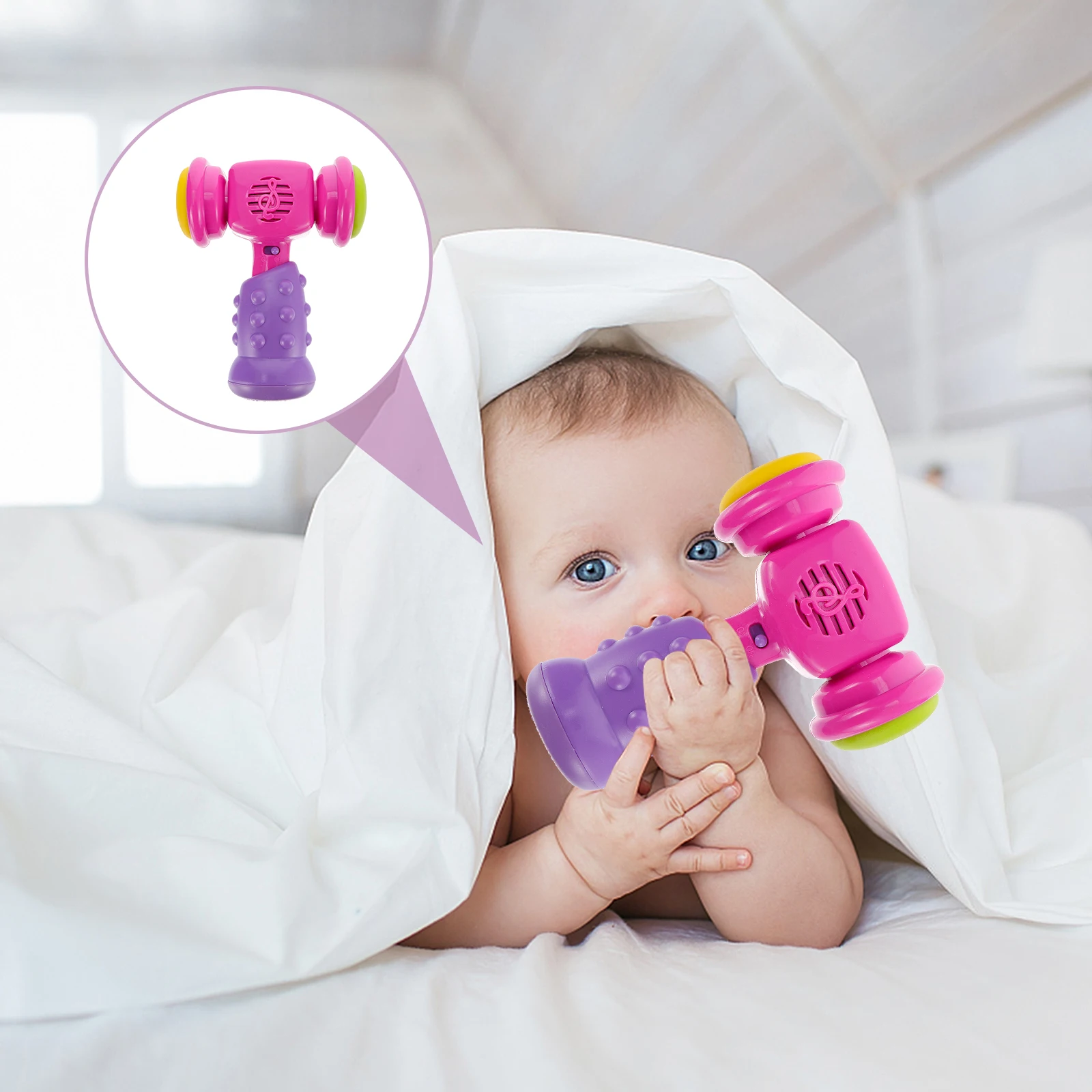 

Musical Hammer Toys for Babies Educational Baby Sound and Light Plastic Toddler