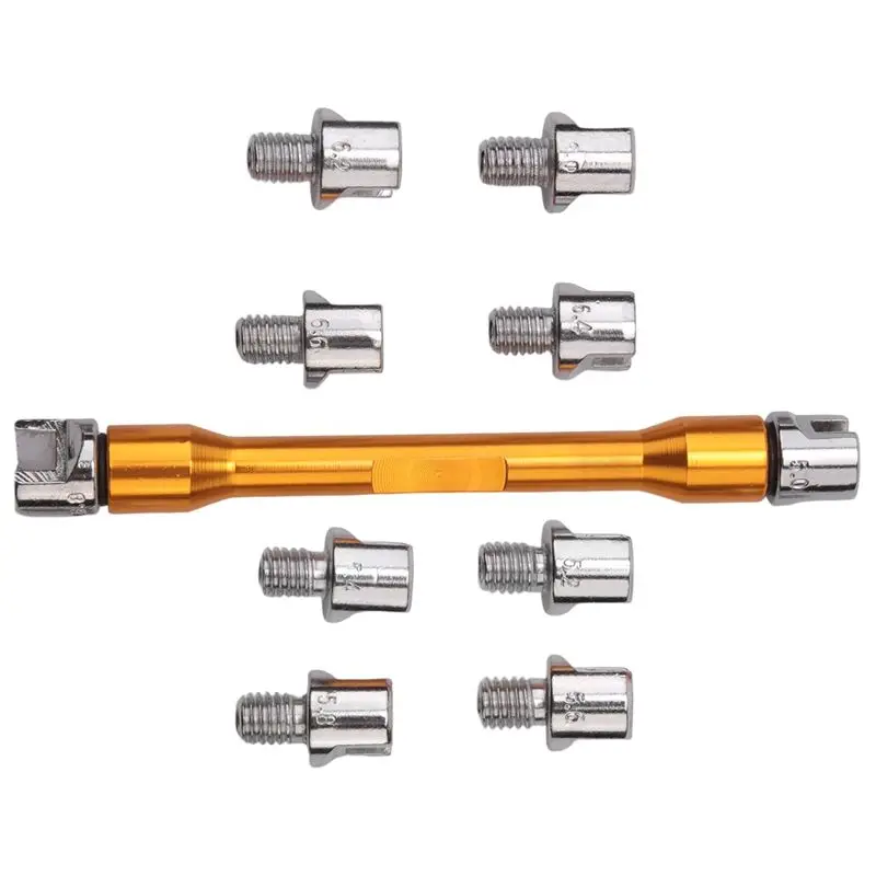 

5.0-6.8 Universal Motorcycle Spoke Wrench CNC Wrench Kit Repair Tool Motorcycle Spoke Tool Tire Repair Wrench