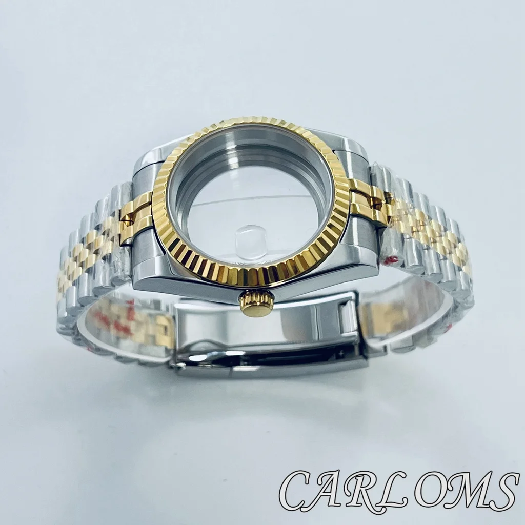 Watch Parts Silver Gold 36mm 40mm ETA 2824 PT5000 NH34 NH35 NH36 NH70 NH72 4R35 Watch Case With Sapphire Glass 10ATM Waterproof