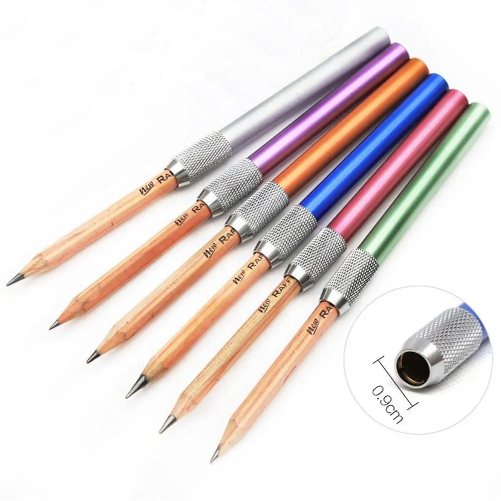 

Aluminium Holder Office Drawing Supplies Pencil Extender Art Writing Tool Stationery