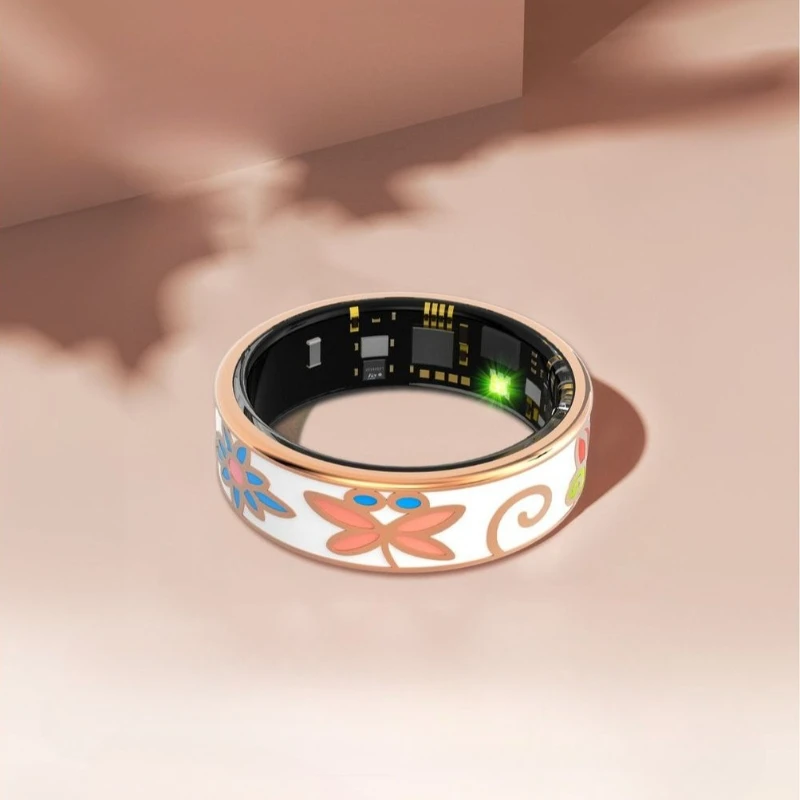 Color Smart Rings Health Monitoring Heart Rate Blood Oxygen Blood Pressure Multifunctional Ring Suitable Android 5.1 IOS 8.0
