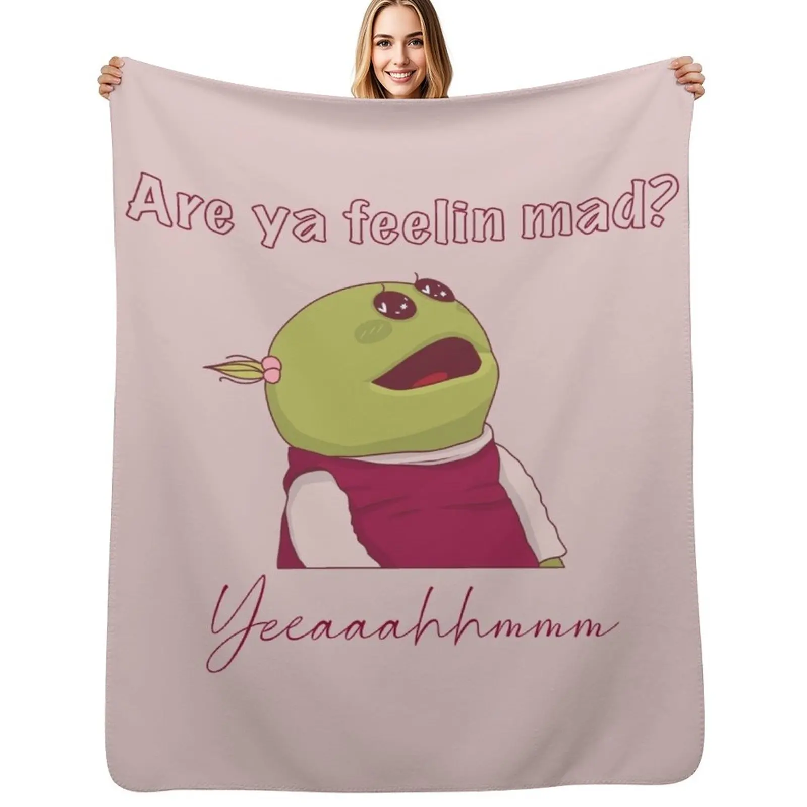 Nanalan are you feeling mad? Throw Blanket Fluffy Cozy Throw Blanket for Home Decor