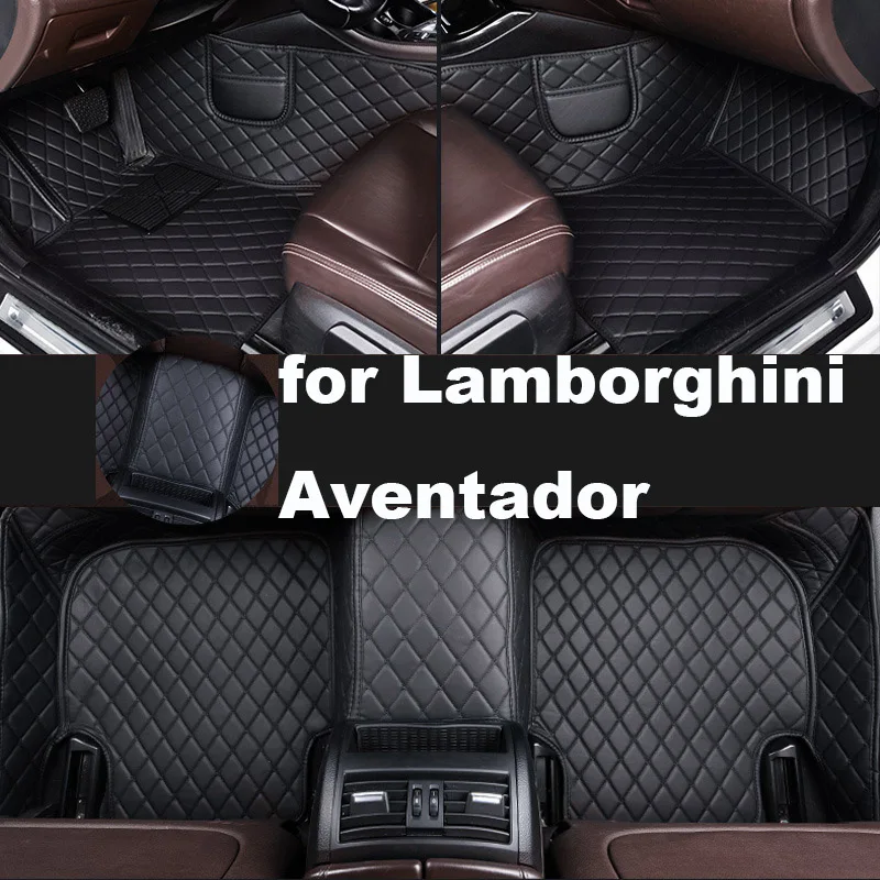 Autohome Car Floor Mats For Lamborghini Aventador 2013-2019 Year Upgraded Version Foot Coche Accessories Carpetscustomized