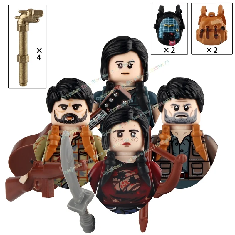 Blocs de construction de la série de bandes dessinées DT8908, figurines d'action pour garçons, accessoires de guitare, briques Collectikon pour jouets et cadeaux pour enfants