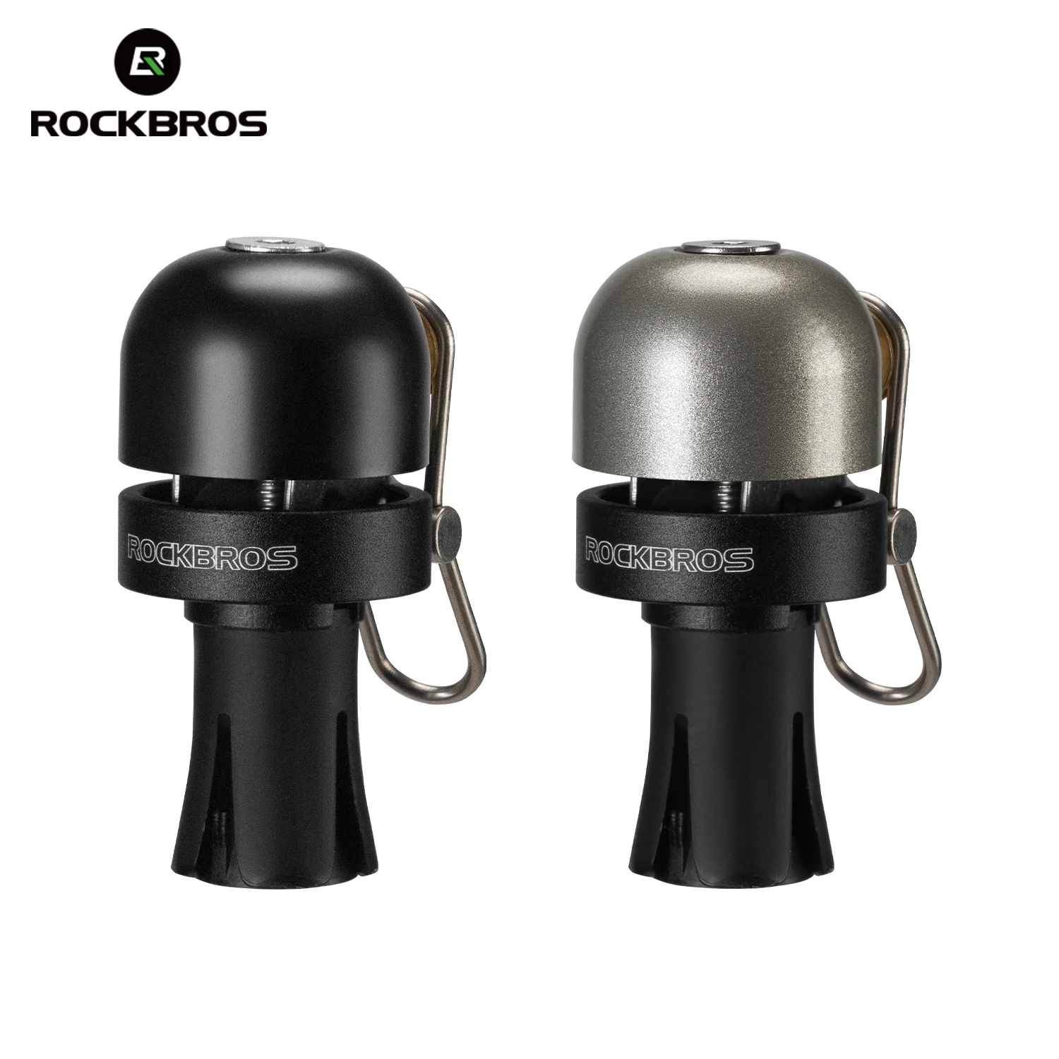 ROCKBROS Fahrradklingel, geeignet für 22,2 mm Lenker, 100 dB Glocke, lauter Sicherheitsalarm, klare Klingelhupe, Kupferlegierung, Zubehör