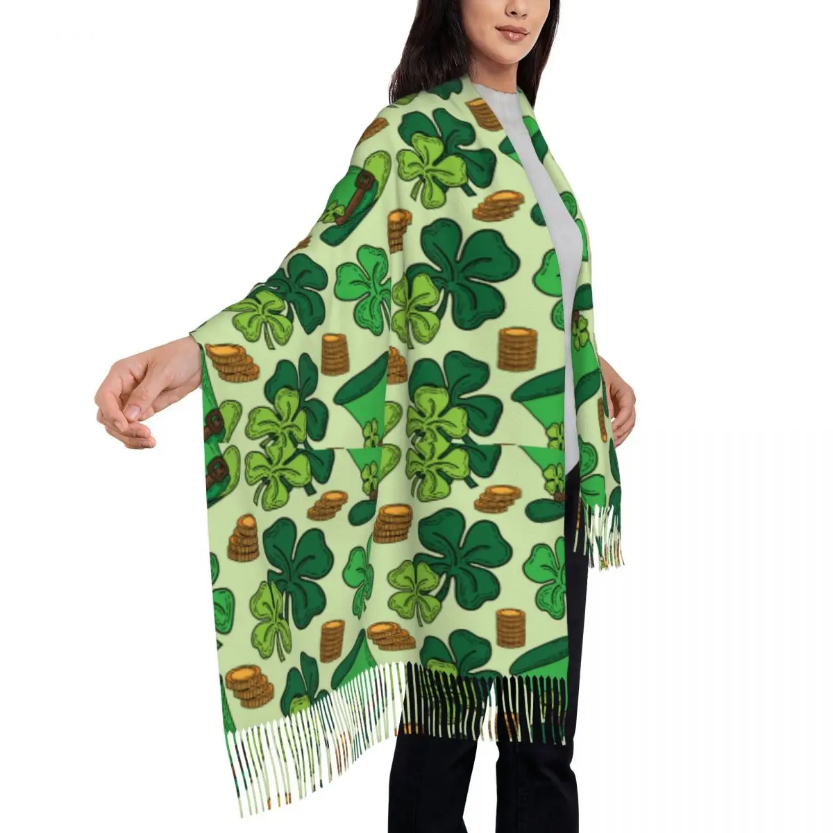 Hand Drawn Stpatrick Shawls and Wraps for Evening Dresses Womens Shawls Wraps Dressy Shawls and Wraps for Evening Wear