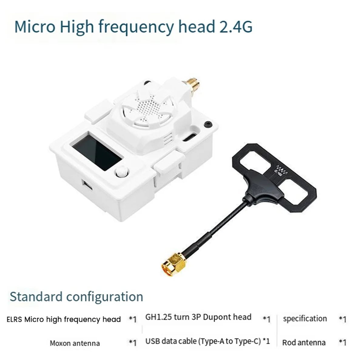 Für elrs mini tx modul 2,4 ghz oled bildschirm lüfter mini modul für mambo x9d