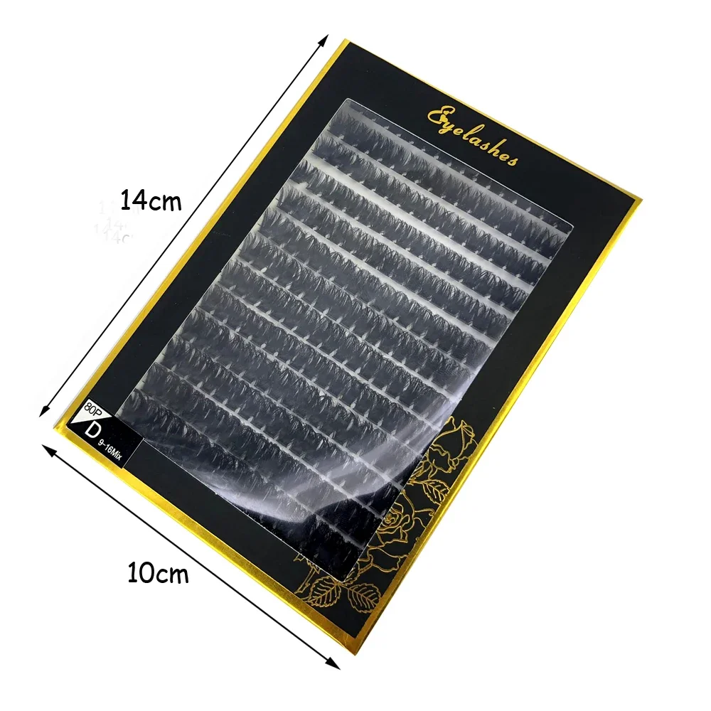 New 280 Extended Single Eyelash 30D 40D Eyelash 12-18mm Natural Thick Ciliated Mink Eyelash