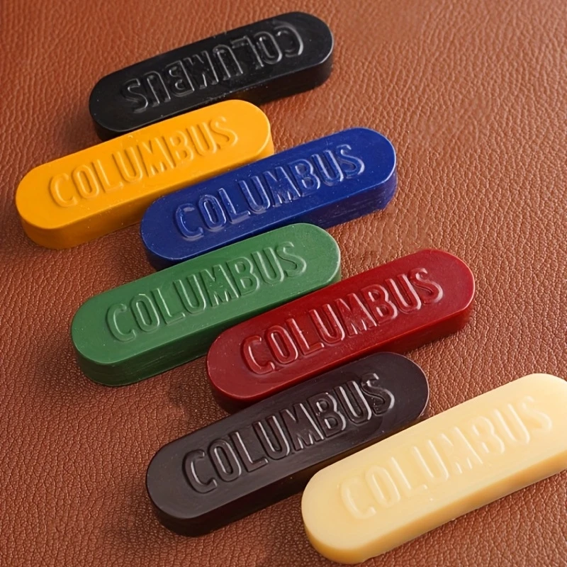 Cera de borde de cuero COLUMBUS importada de Japón, cera de pulido de Columbus, herramienta de producción de cuero para pulido de bordes de cuero