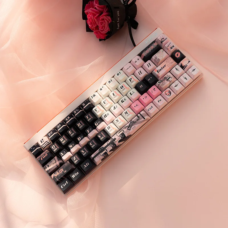 Free Muse girl keycap PBT high value five-sided hot sublimation new original factory adapted mechanical keyboard 60-108