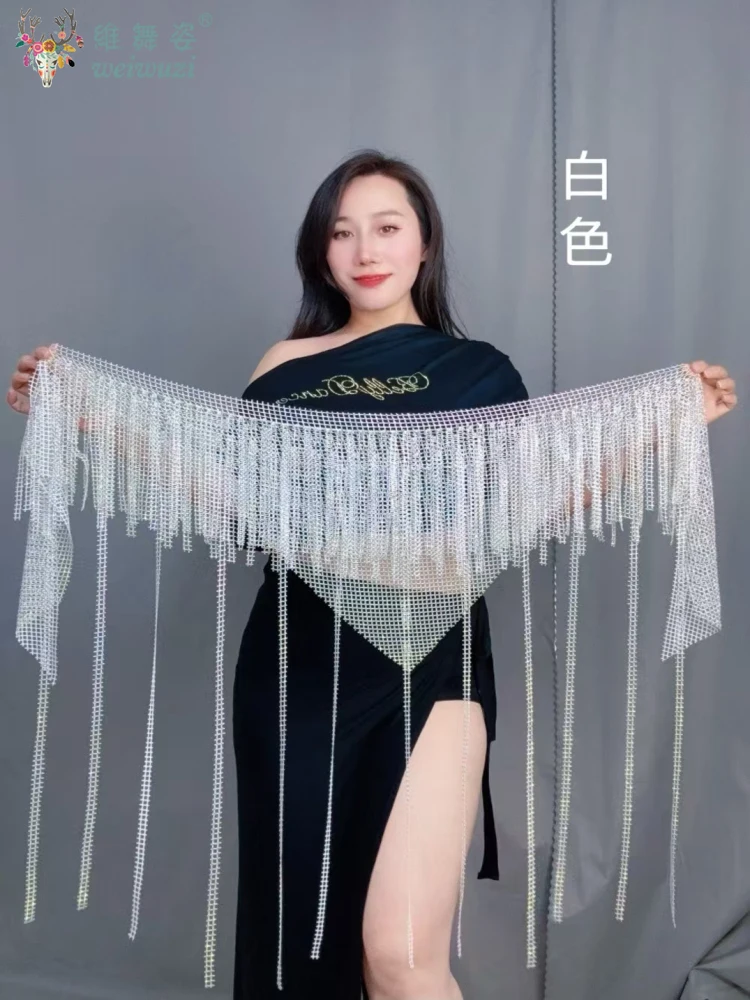 ベリーダンス フリンジ ベルト シニア AB ストーン トライアングル タッセル ヒップ スカーフ 大人と子供 オリエンタル ダンス コンペティション アクセサリー