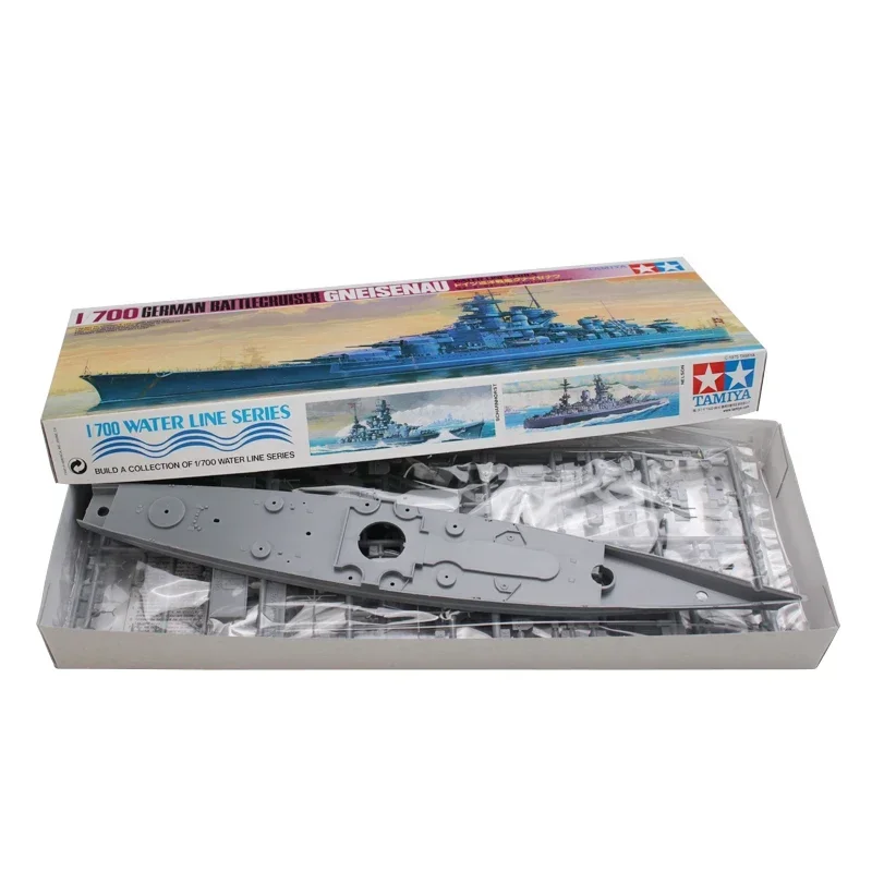 Kit de modelo de montagem de navio TAMIYA 77520 Battlecruiser alemão Gneisenau Water Line Série 1/700