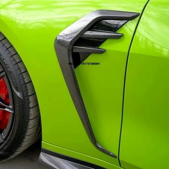 

2pcs Dry Carbon Fiber Front Fender Trims for G82 G83 M4 2021+ AC Style Front Fender Trims