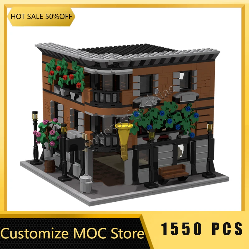 

1550 Parts MOC Creative City Street View Modular Music Store Model Architecture Building Blocks Kids Assembly Bricks Toys Gifts