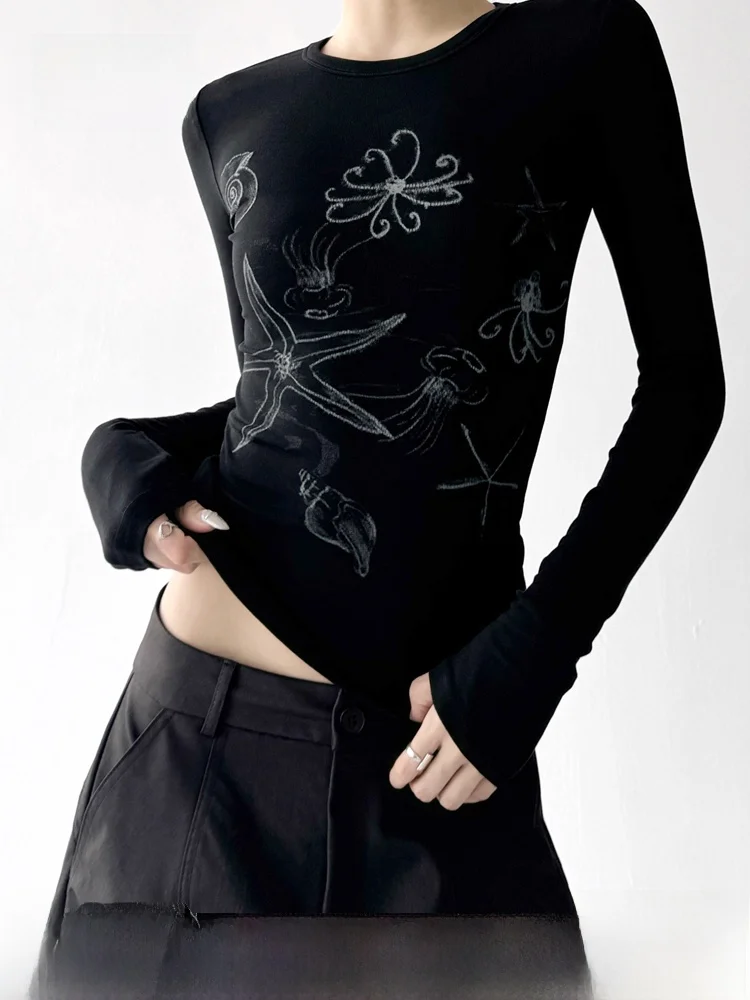 

Новинка осени: женский облегающий топ с узором «узелок», в американском стиле, сладкий и дерзкий, базовый элемент гардероба