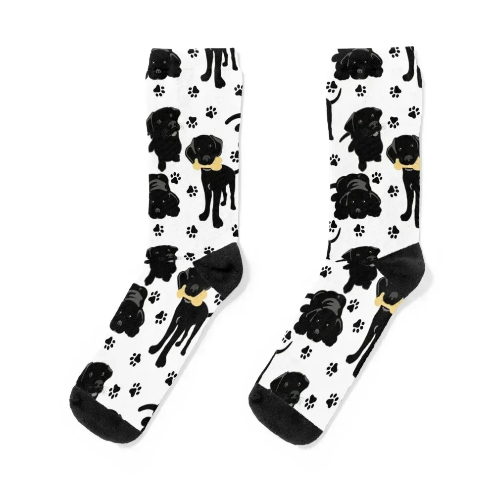 

Black Lab Puppies Socks fashionable gift christmas stocking sport Socks For Men Women's