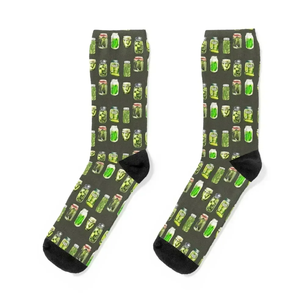 

Funny Vintage Canned Pickles Lovers Women Men Socks winter thermal anime valentine gift ideas Socks Men's Women's