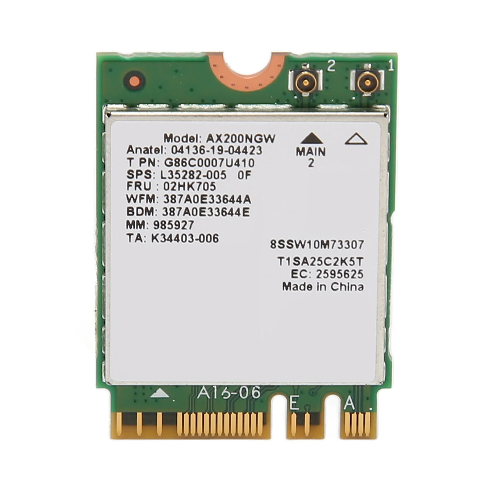 WiFi 6 Network Card for Intel AX200NGW 802.11ax Bluetooth 5.2 WIFI M.2 Network Adapter for Laptop