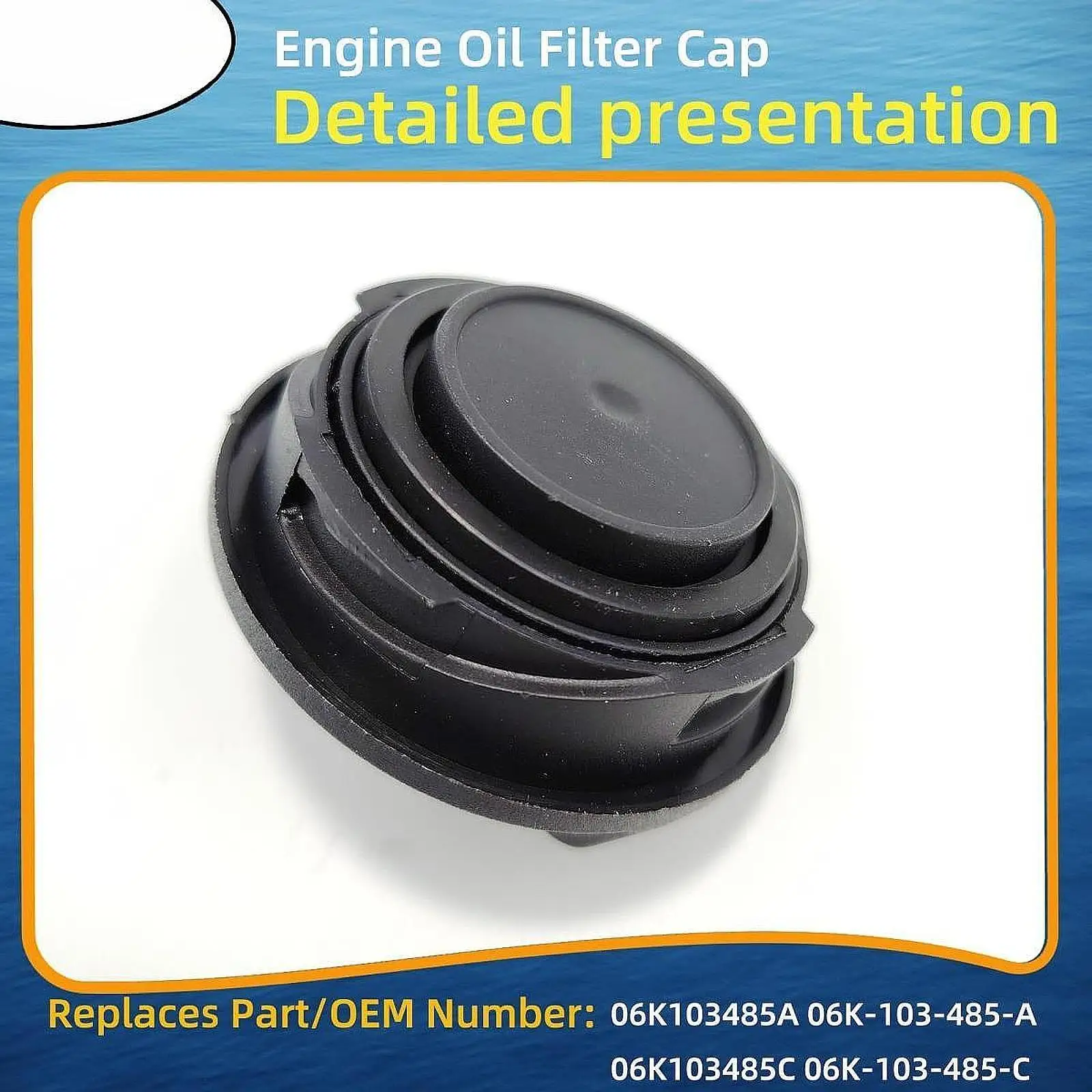 

Крышка заливной горловины моторного масла 06K103485C Легко устанавливается для Volkswagen Beetle