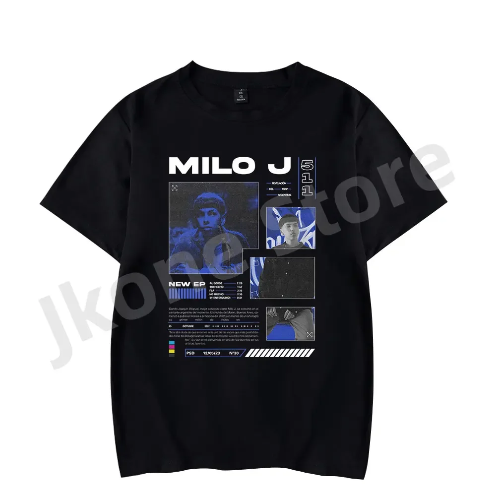 Milo J 511 Album Merch T-shirts Summer Women Men Fashion Casual Short Sleeve Tee Streetwear