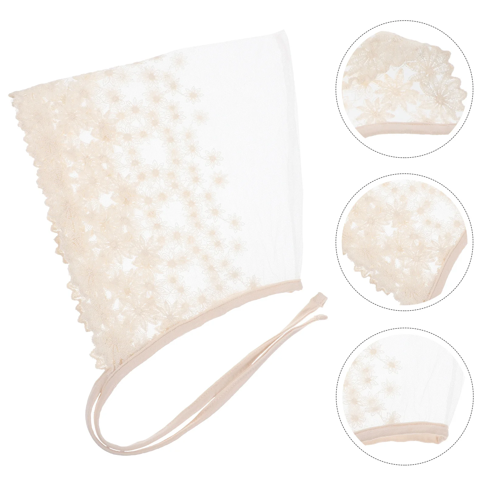 

Lace Princess For Baby Girl Stylish Floral Design Air Permeable Summer Hat Newborn Toddler Sun Protection Bonnet