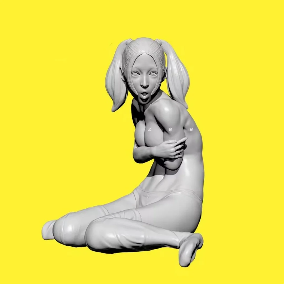 1/35 Scale Resin Figure Model Kit Naughty Girl Series Unassembled and Unpainted 3D Printing DIY Toy 176