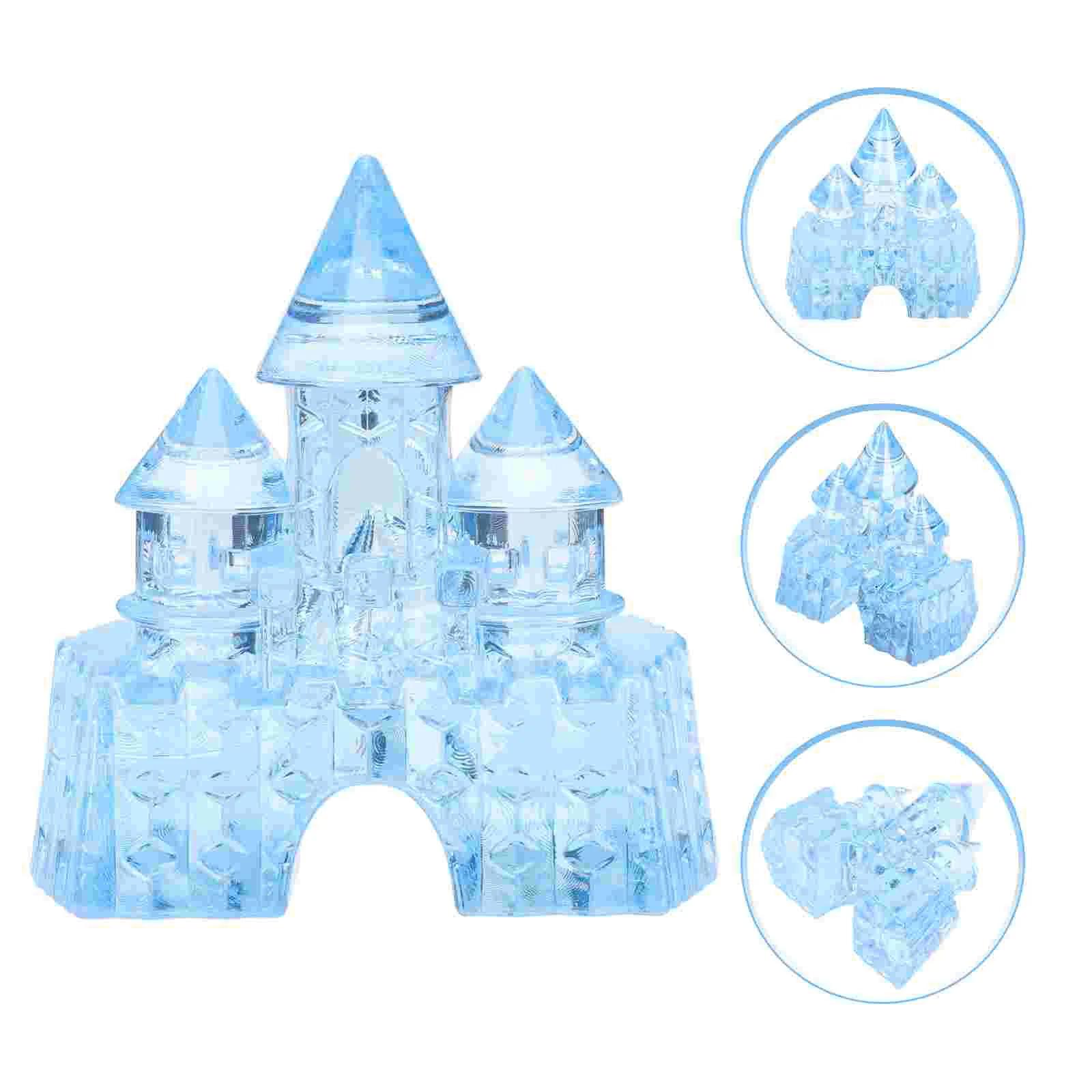 Diamond Crystal Castle Child Decor Children Room Ornament Acrylic Toys for Kids