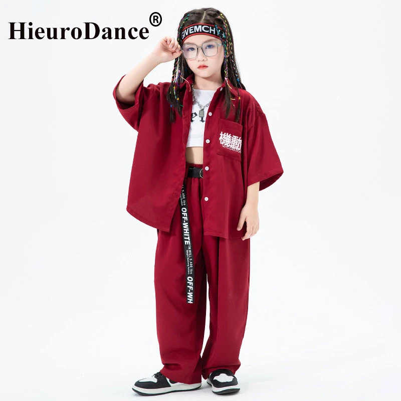 Junge Street Dance Anzug Mädchen Jazz Tanzen Kostüm Kinder Geist schritt Dance Performance Anzug Jungen Hip Hop Set Mädchen Streetwear