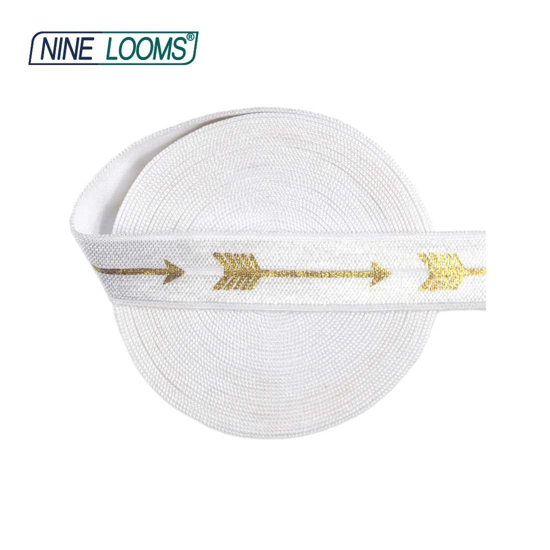 Neun Webstühle Folien druck über Gummibänder falten für 5/8 "15mm Leoparden Tupfen Spandex Bänder Haar gummi Stirnband Näh besatz 2 5 10 Yard – Detail 21