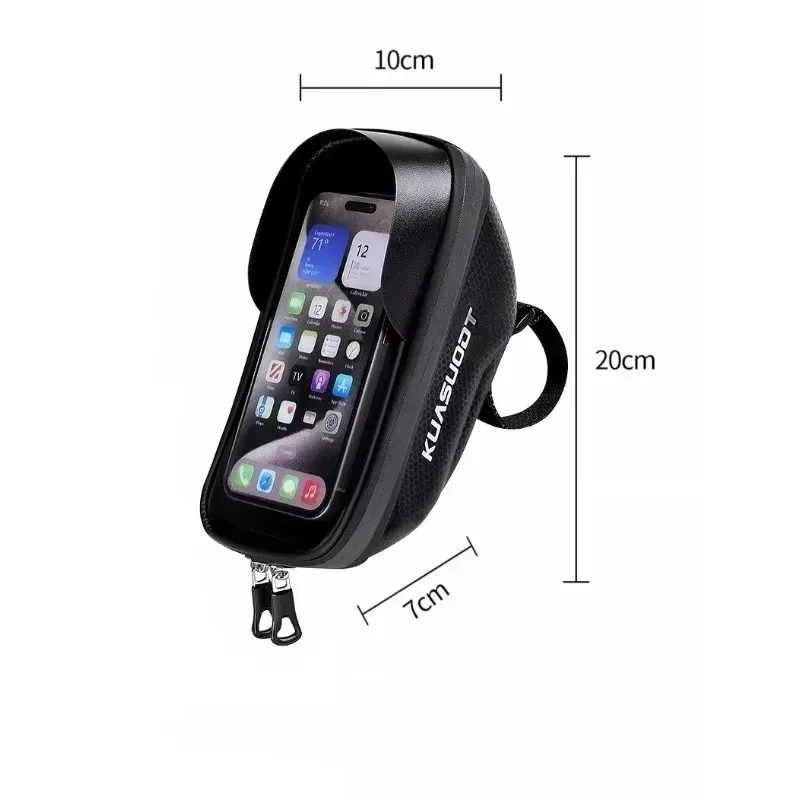 

For Bicycle Front Frame Bag Hard Shell Bike Pouch Phone Case Light Barrier Cycling Accessories New for Waterproof Touch Screen