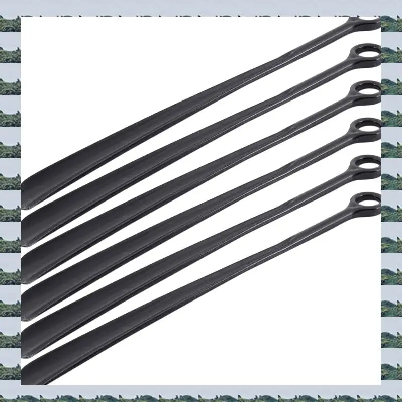 

ABQR 6 шт. 18,5 дюймов пластиковый удлиненный рожок для обуви, гибкий, легко прочный, нескользящий, 1 шт., черный