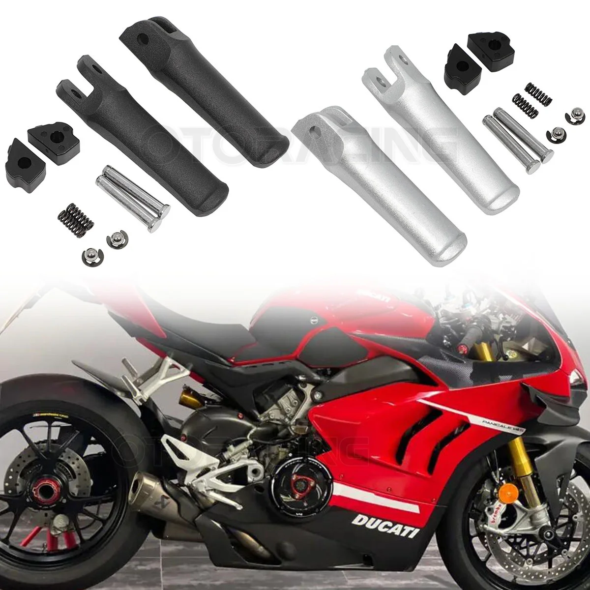 Motorcycle Passenger Rear Foot Peg For Ducati Panigale V4/S 2018 2019 2020