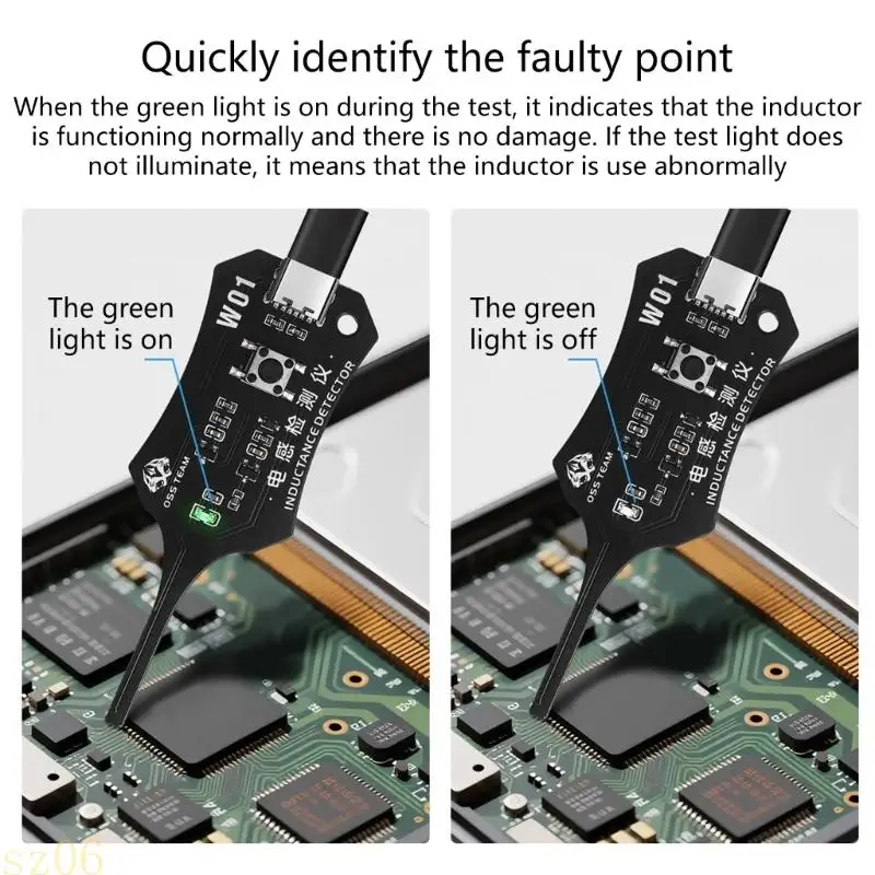 

Q2Q4 Handheld Inductance Detection Tool With Instantly Fault Identification W01