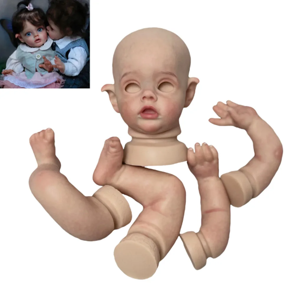 

Attyi 16inch Elf Bebe Reborn реборн Soft Solid Silicone Doll Kits Handmade DIY Unpainted/Painted Baby Doll Kits