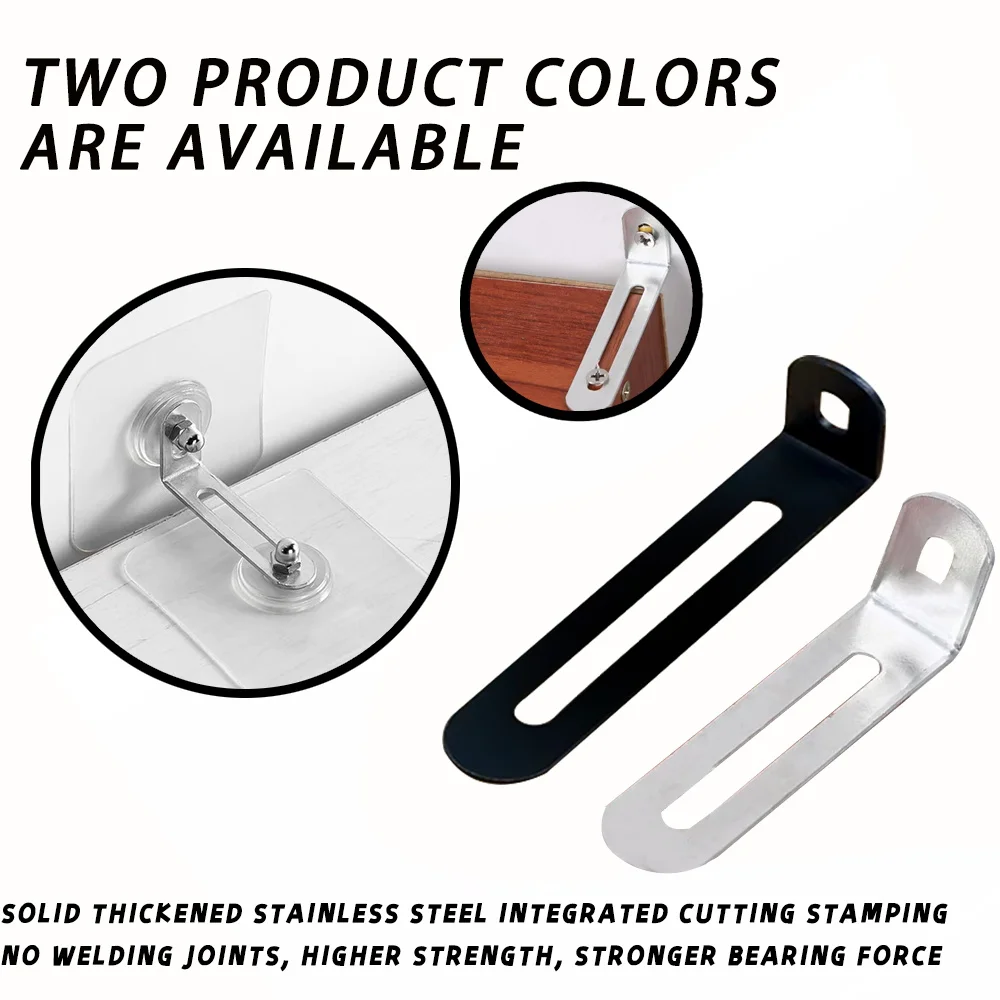 Adjustable thickening Angle code fixed 90 degree L-shaped right Angle Angle iron laminate bracket Furniture connection fixtu