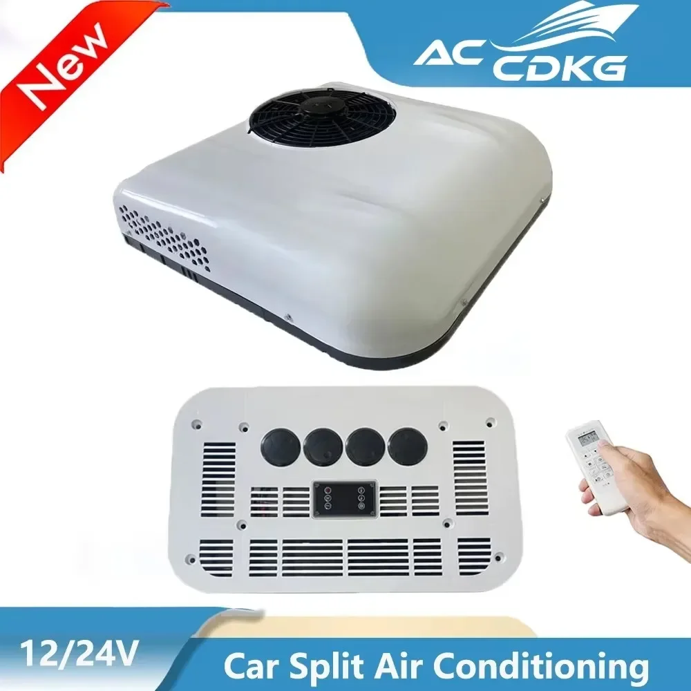 Hot Sale Rooftop12V 24V DC Electric Parking Air Conditioner Fast cooling Air Conditioning System For Truck Car Van